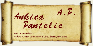 Ankica Pantelić vizit kartica